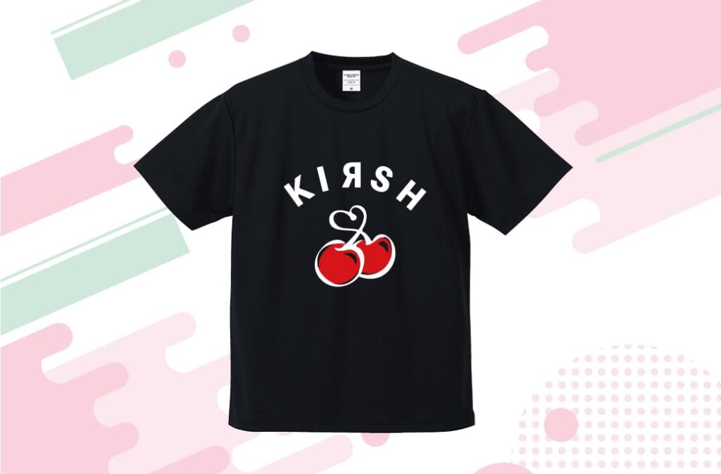 【KIRSH】　キルシー　パーカー　ブラック　刺繍　さくらんぼ　韓国　長袖