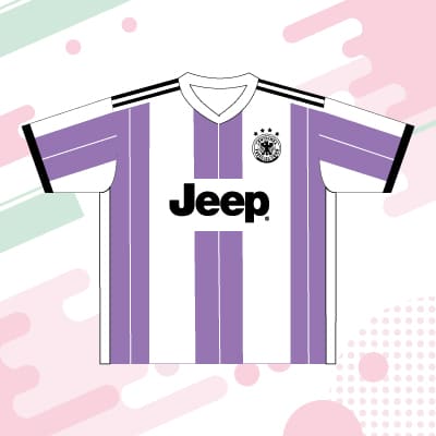紫サッカーユニフォームb