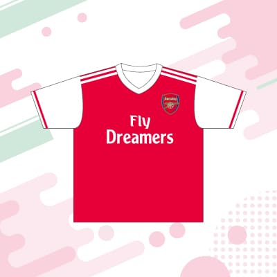 【文化祭におすすめ】サッカーユニフォームクラスTシャツデザインb