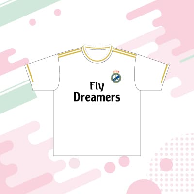 【文化祭におすすめ】サッカーユニフォームクラスTシャツデザインc