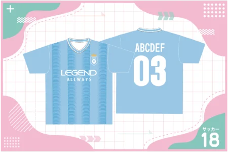 マンチェスターシティ風クラスTシャツを作る方法